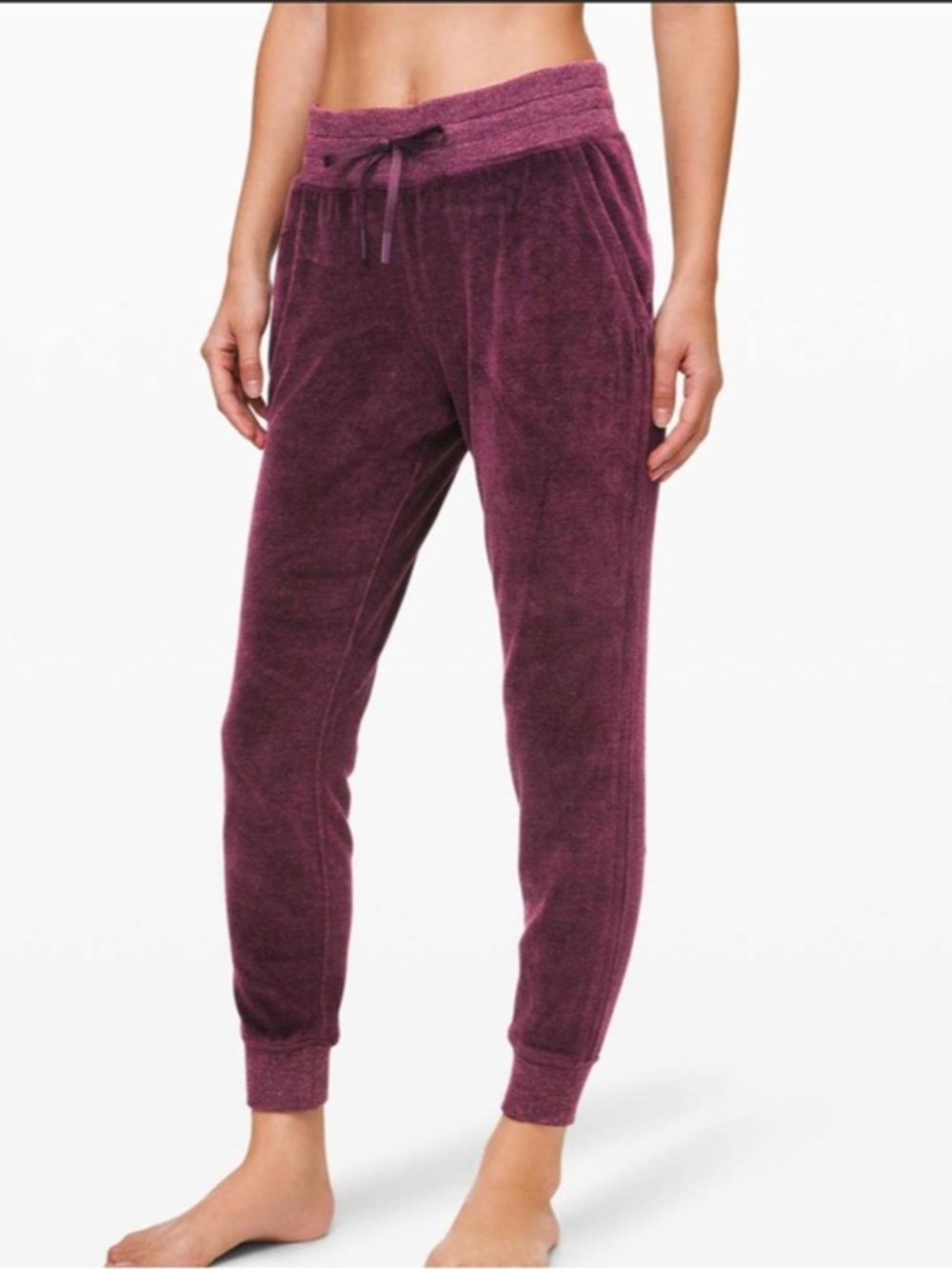 Lululemon Warm Down Jogger *Velour
Heathered Arctic Plum